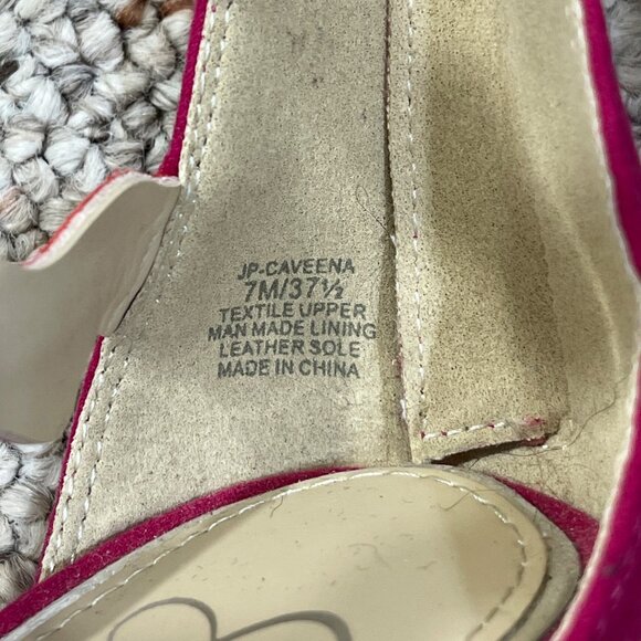 Jessica Simpson Caveena Strappy Heel Shoe Pumps Sandals Size 7M Pink Orange - Picture 11 of 14